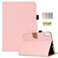 thumbnail image 1 of Dteck for ipad 10th Gen 10.9" 2022 Case, Slim Lightweight Shockproof PU Leather Folio Flip Stand Case with Card Slots Auto Wake Sleep Smart Cover for iPad 10th Generation,Pink, 1 of 7