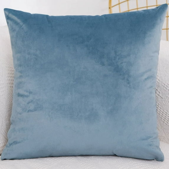 Dtwnek 1 Pc Velvet Throw Pillow Cover, Decorative Square Pillowcase Soft Cushion Cover Case for Sofa Bedroom Car, 15.75x15.75 inch
