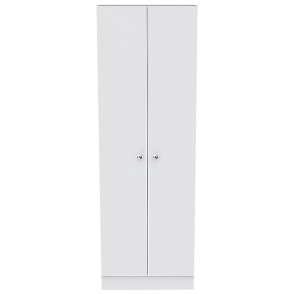 Dtwnek 2 Door Pantry Cabinet with 5 Shelves, Perfect for Dining Room, Kitchen, White
