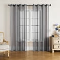 thumbnail image 1 of Dtwnek 2 Panels Set Sheer Curtains Light Filtering Window Curtain Lightweight Curtains Drapes for Bedroom, Living Room, 54" x 120", 1 of 7