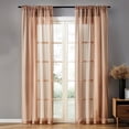 thumbnail image 1 of Dtwnek 2 Panels Sheer Curtains Rod Pocket Drapes Window Treatments Curtain for Yard, for Living Room, Bedroom, 54" x 63", 1 of 7