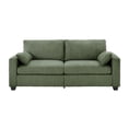 thumbnail image 1 of Dtwnek 2 Seat Sofa Couch with Wood Frame, Modern Loveseat Sofa for Living Room, Bedroom, Office, Green, 1 of 5