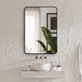 thumbnail image 1 of Dtwnek 22x30 Inch Black Metal Frame Rectangular Wall Mirror for Bathroom, Living Room, 1 of 8