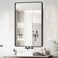 thumbnail image 1 of Dtwnek 23x30 Inch Black Aluminium Frame Wall Mirror for Bathroom, Living Room, 1 of 6