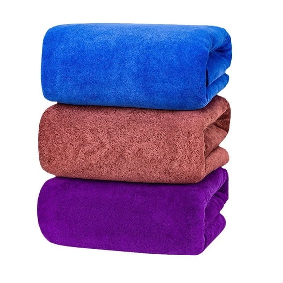 Dtwnek 3 Pack Cleaning Cloth Kitchen Housekeeping Dish Towel Car Wash Towel, 12" x 12"