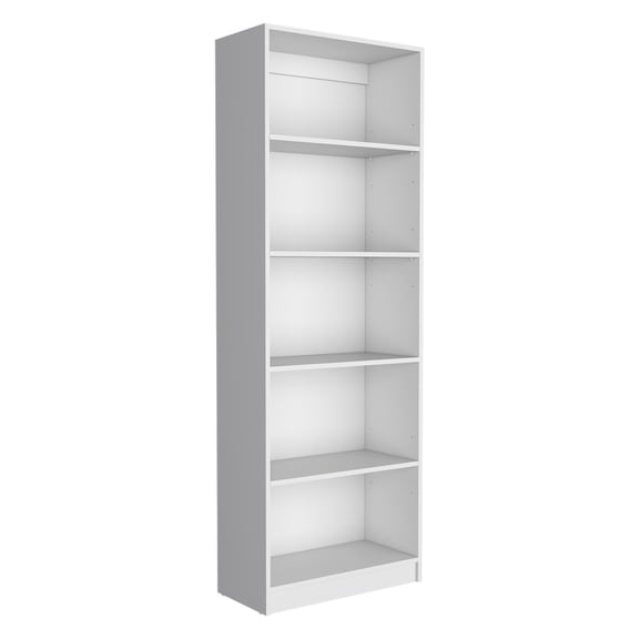 Dtwnek 4 Tier Wood Bookcase Bookshelf for Living Room, Office, White