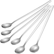 Dtwnek 6 Pack 5.9" Stainless Steel Spoons Soup Spoons Rice Spoon Coffee Spoon for Home, Kitchen, Restaurant