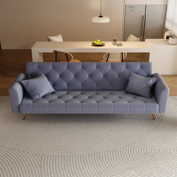Dtwnek 71" Double Folding Living Room Sofa Bed