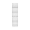 thumbnail image 1 of Dtwnek Book Dispaly Shelf Bookcase with 5 Open Shelves, White, 1 of 8