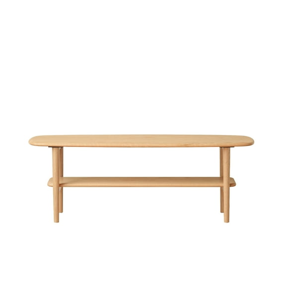 Dtwnek Center Table Coffee Table Study Desk with Storage Shelf