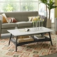 thumbnail image 1 of Dtwnek Coffee Table for Home, Office, White+Black, 1 of 8