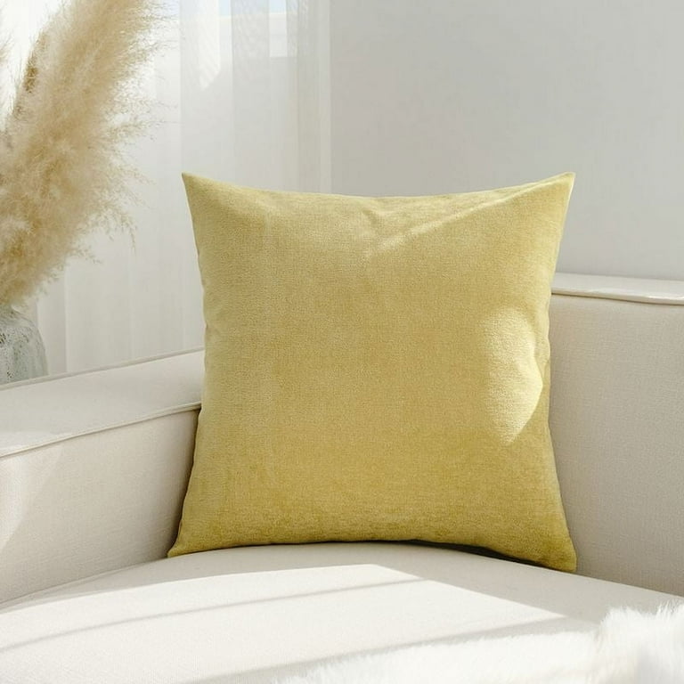 Dtwnek Decorative Pillow Covers Soft Chenille Couch Throw Pillows