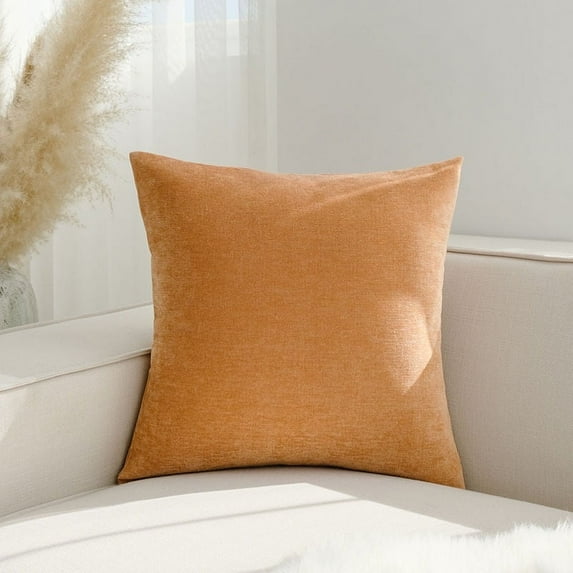 Dtwnek Decorative Pillow Covers Soft Chenille Couch Throw Pillows Cushion Covers for Sofa Bedroom Living Room, 20x20inch