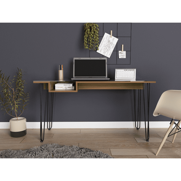 Dtwnek Home Office Computer Desk with 1 Shelf