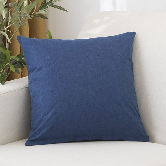 Dtwnek Linen Pillow Covers Decorative Throw Pillow Covers Soft Accent Couch Pillowcases for Sofa Cushion Living Room Bed, 18 x 18 inch
