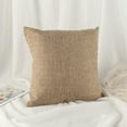 thumbnail image 1 of Dtwnek Linen Throw Decorative Pillow Covers Square Solid Cushion Cover Pillow Case with Zipper, 18x18 inch, 1 of 5