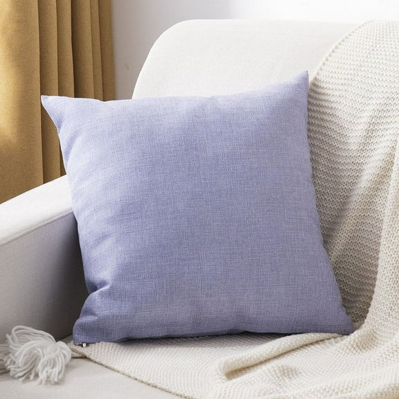 Dtwnek Linen Throw Pillow Cover Decorative Pillow Case Square Pillowcase for Couch Bed Sofa, 20" x 20"
