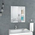 thumbnail image 1 of Dtwnek Medicine Cabinet Mirror with 5 Internal Shelves, White, 1 of 7