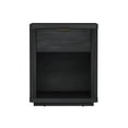 thumbnail image 1 of Dtwnek Nightstand with 1 Drawer and 1 Open Shelf, Dark Gray, 1 of 7