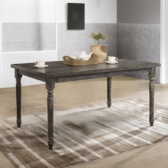 Dtwnek Rectangular Dining Table for Living Room, Dining Room, Gray