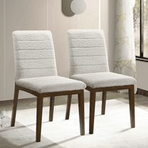 Dtwnek Set Of 2 Boucle Dining Chair for Living Room, Dining Room, White