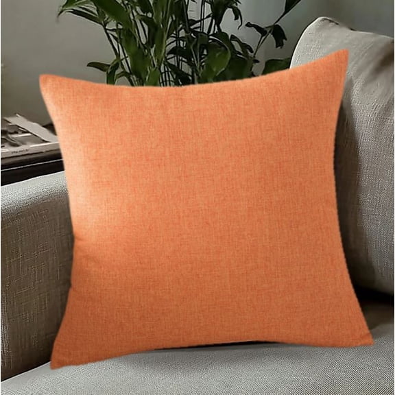Dtwnek Set of 1 Throw Pillow Covers Decorative Pillow Case Linen Cushion Covers for Sofa, Couch, Bed, Office, 18" x 18"