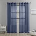 thumbnail image 1 of Dtwnek Set of 2 Panels Sheer Curtain Sheers Light Filtering Window Curtains for Living Room, Bedroom, 52" x 63", 1 of 7
