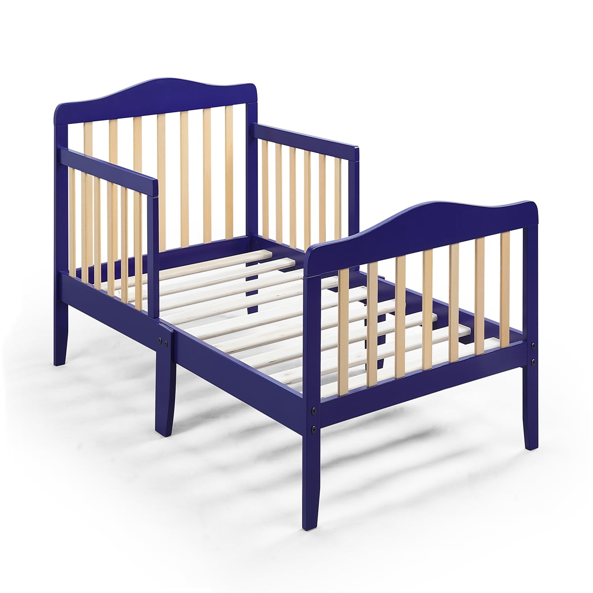 Dtwnek Solid Wood Toddler Bed for Living Room, Blue