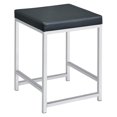 thumbnail image 1 of Dtwnek Upholstered Square Vanity Stool for Home, Bedroom, Dark Gray, 1 of 5