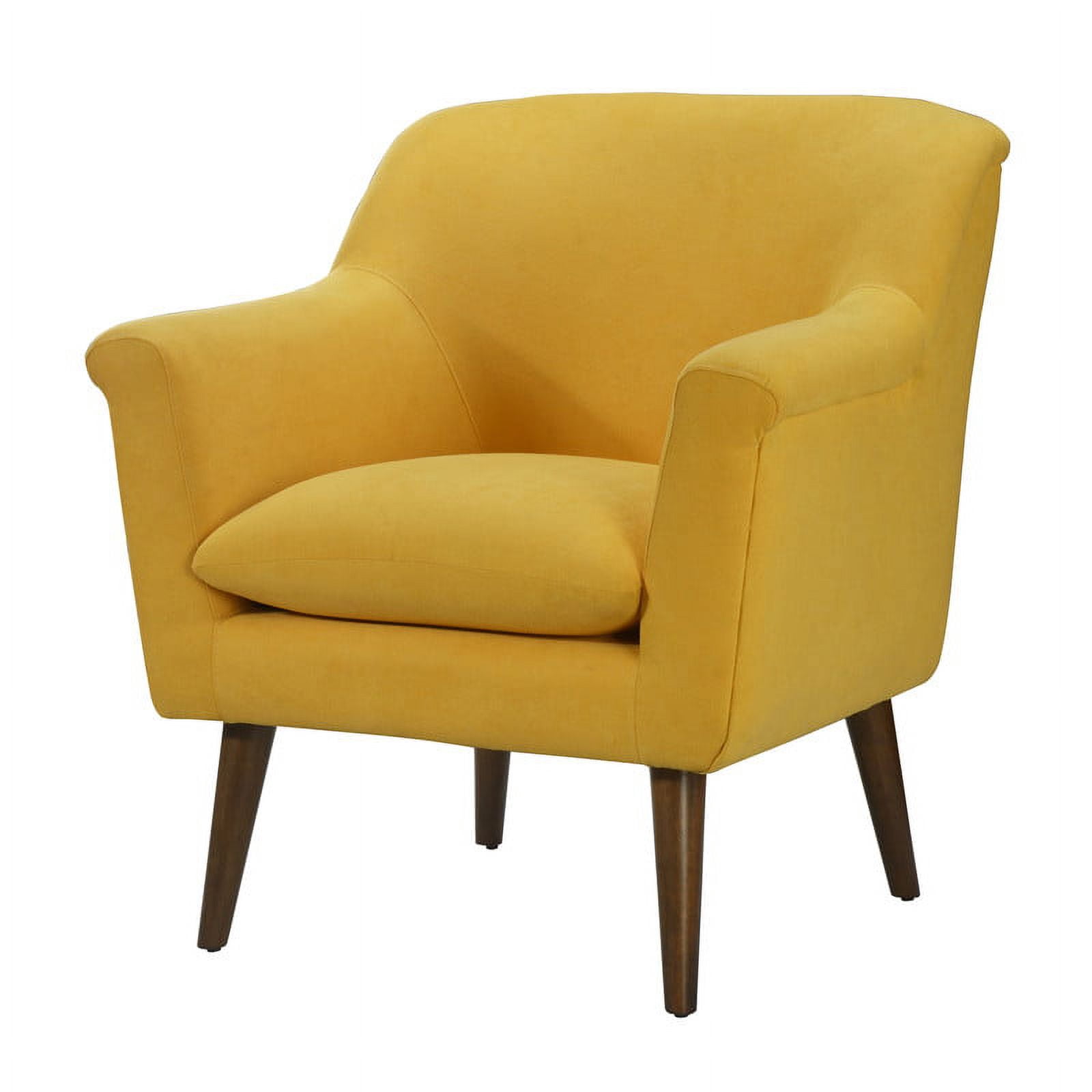Dtwnek Woven Fabric Armchair Accent Chair with Steel Legs for Home