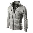 Dtxabr Hoodie Jacket For Men 2022 Fall Jacket Colorblock Zipper Jacket