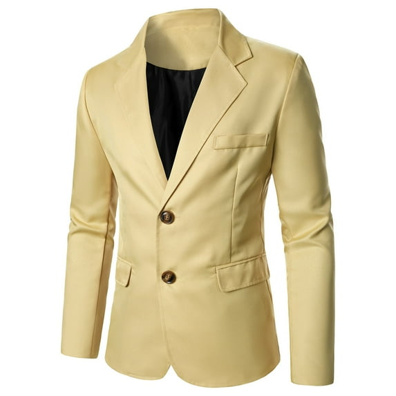 Dtydtpe 2024 Clearance Sales, Blazer for Men, Mens Formal Business Dress Wedding Casual Stretch Slim Button Pocket Classic Fit Blazer Jackets for Men