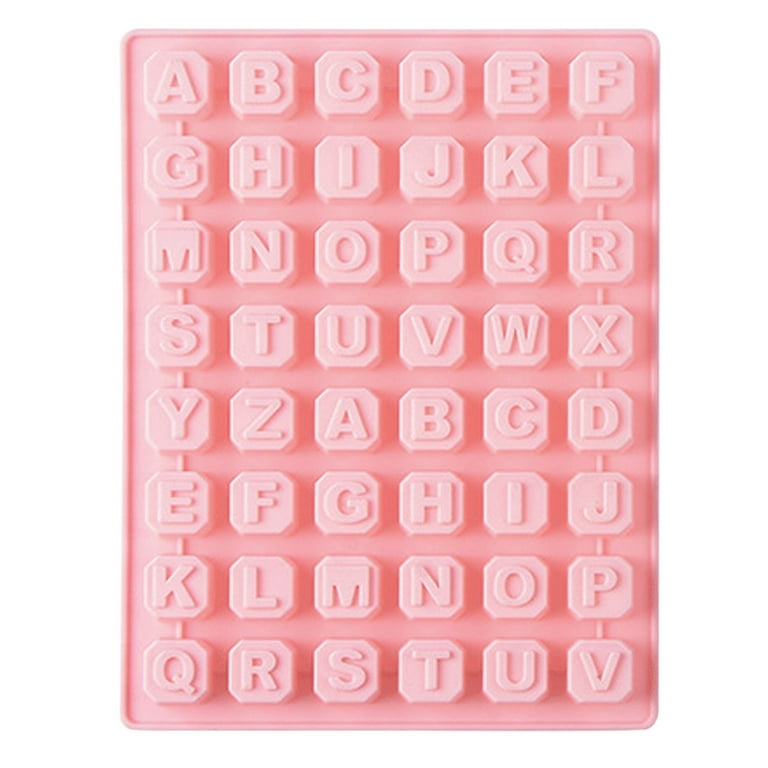 Letter Silicone Mold  Silicone Chocolate Candy Alphabet Mold for