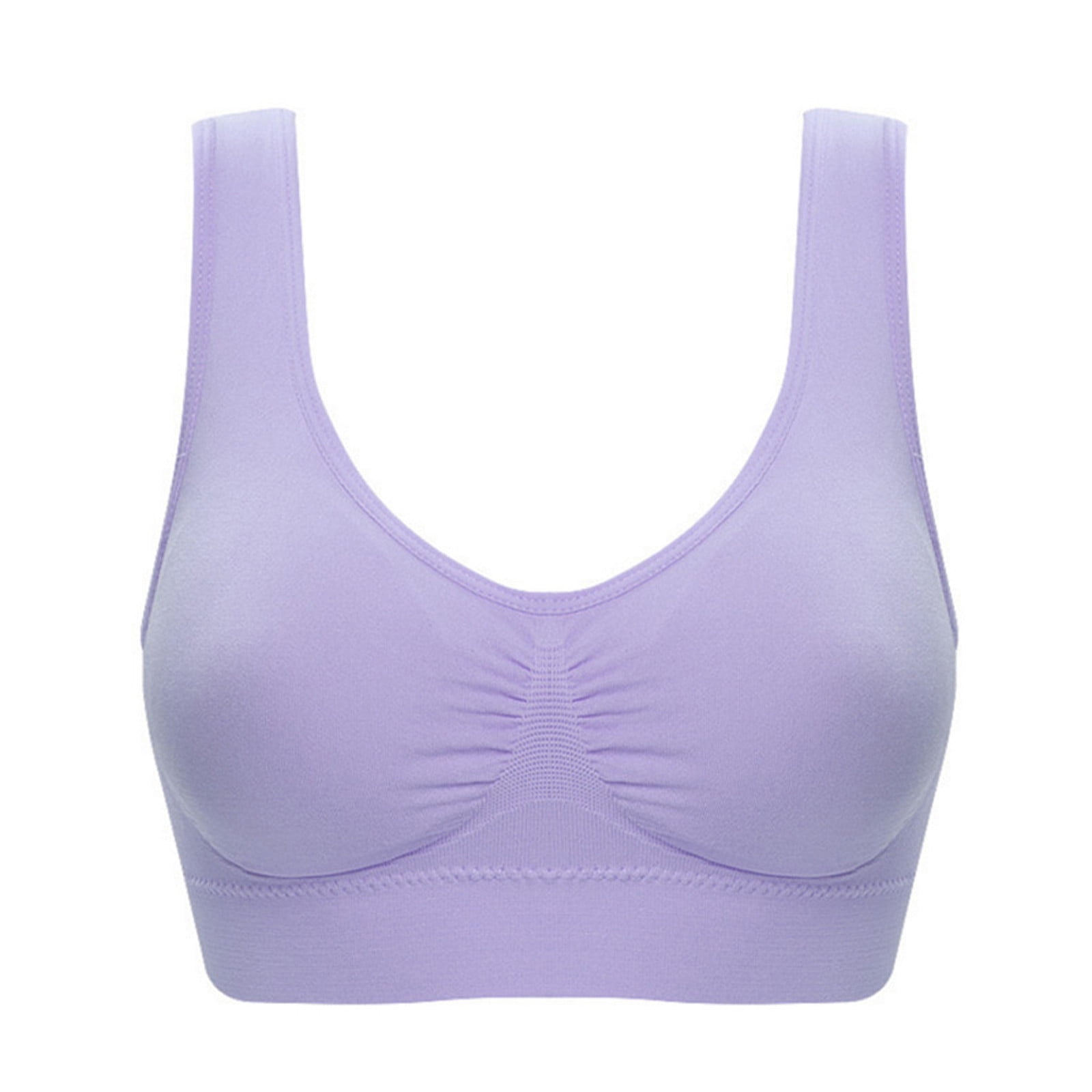 Dtydtpe Clearance Sales, Bras for Women, Double Size Bandeau Plus Stretchy  Padded Top Women Strapless Removable Bra Sports Bras for Women, Light  Purple 