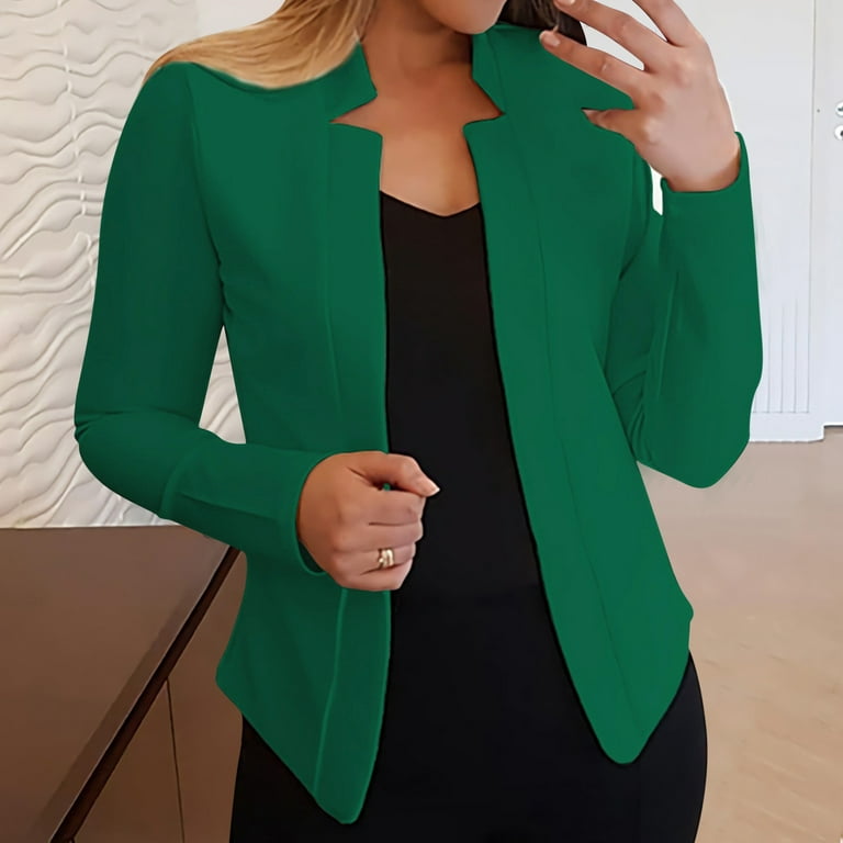 Dtydtpe Clearance Sales, Jackets for Women Blazer Jackets for Women, Womens  Casual Pocketed Office Blazers Draped Open Front Cardigans Jacket Work Suit  Winter Coats for Women Army Green 