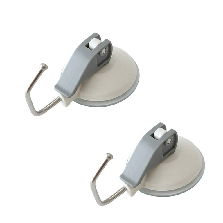 2X HEAVY DUTY Lever Suction Cup Hooks Bathroom/kitchen Holder