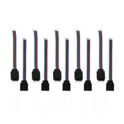 Dtydtpe Led Lights Led Lights for Bedroom for 10Pcs Strip 5050 Led 4Pin 3528 Light Connector Smd Wire + Male Female Cable Led Light