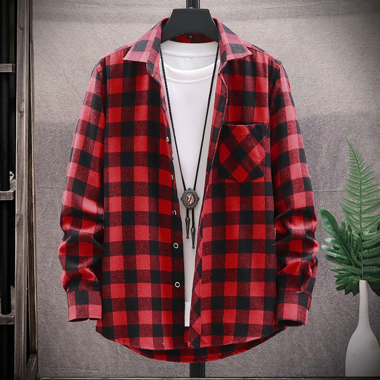 Dtydtpe Long Sleeve Shirts for Men, Jacket Mens, Men Fashion