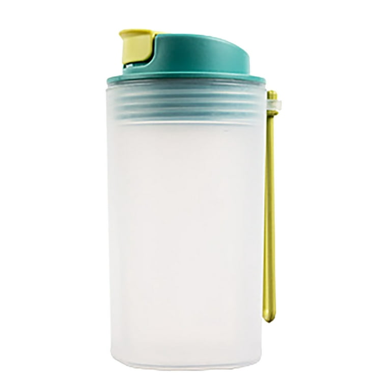 Dtydtpe Water Bottles 350ml Single Layer Cup Protein Powder Shaker Cup Milkshake Cup Sports Fitness Water Cup, Green