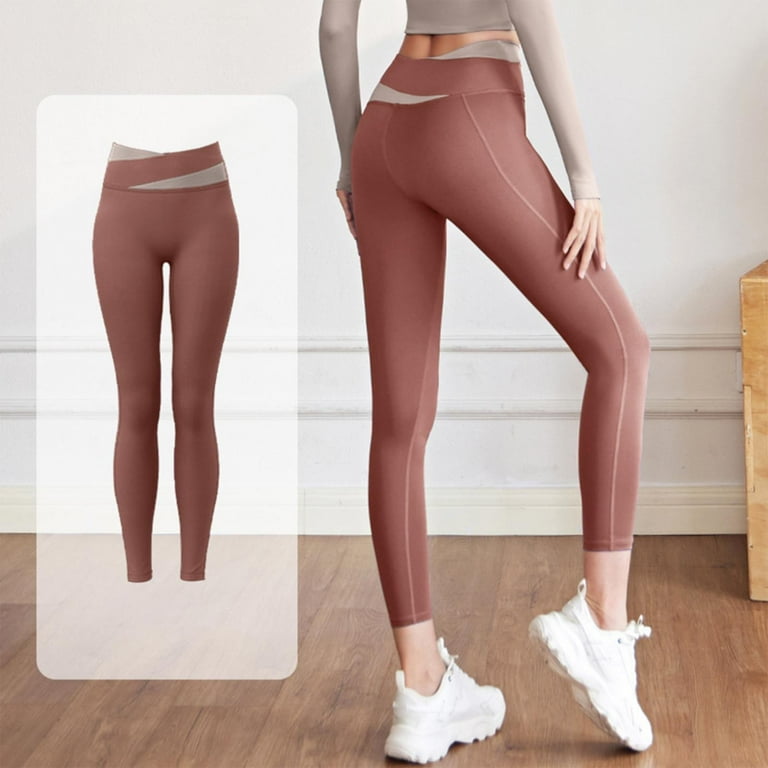 Color block yoga pants best sale