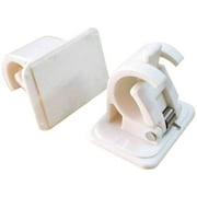 Dtydtpe command hook 2PC Holders Bracket Rod Adhesive Hooks Drapery Hook Self Pole Housekeeping & Organizers
