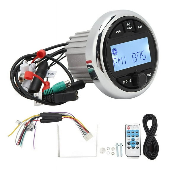 Du 12V Waterproof Bluetooth Mp3 Player Anti Interference Digital Stereo Fm Am Audio Radio for Marine Boat Yacht Rv