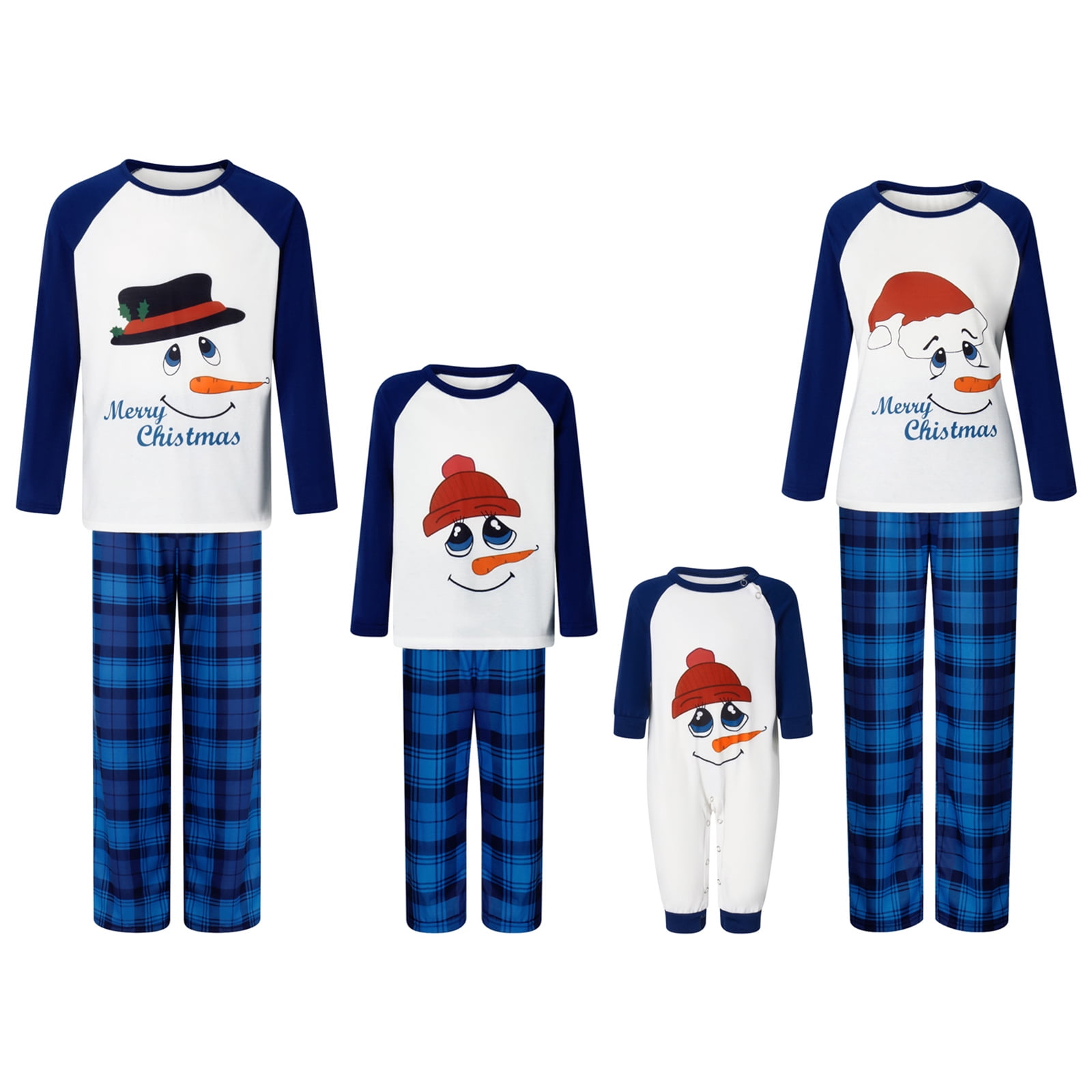 DuAnyozu Christmas Family Matching Pajama Red Holiday Pjs Sets Cotton ...