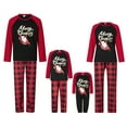 thumbnail image 1 of DuAnyozu Christmas Family Matching Pajamas Set Adult Kids Baby Deer Printed Tops+Plaid Pants Sleepwear Nightwear Set, 1 of 10