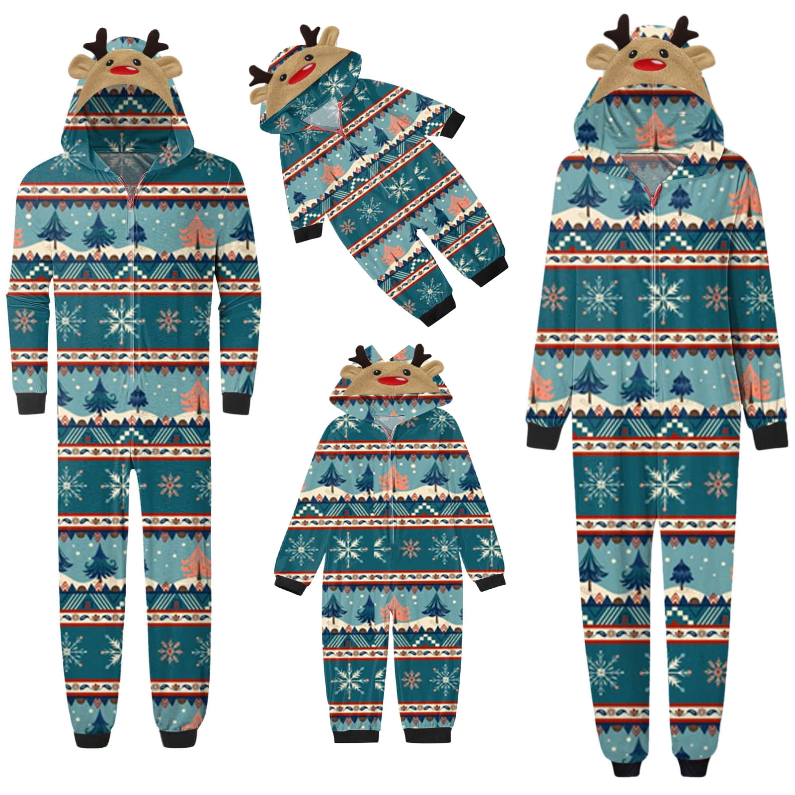 DuAnyozu Christmas Family Matching Pajamas Sets Holiday Pajama PJ Sets ...