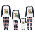 thumbnail image 1 of DuAnyozu Christmas Family Pajamas Set Reindeer Pattern Tops And Pants, 1 of 9