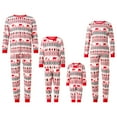 thumbnail image 1 of DuAnyozu Christmas Family Pajamas Set Reindeer Pattern Tops And Pants, 1 of 8