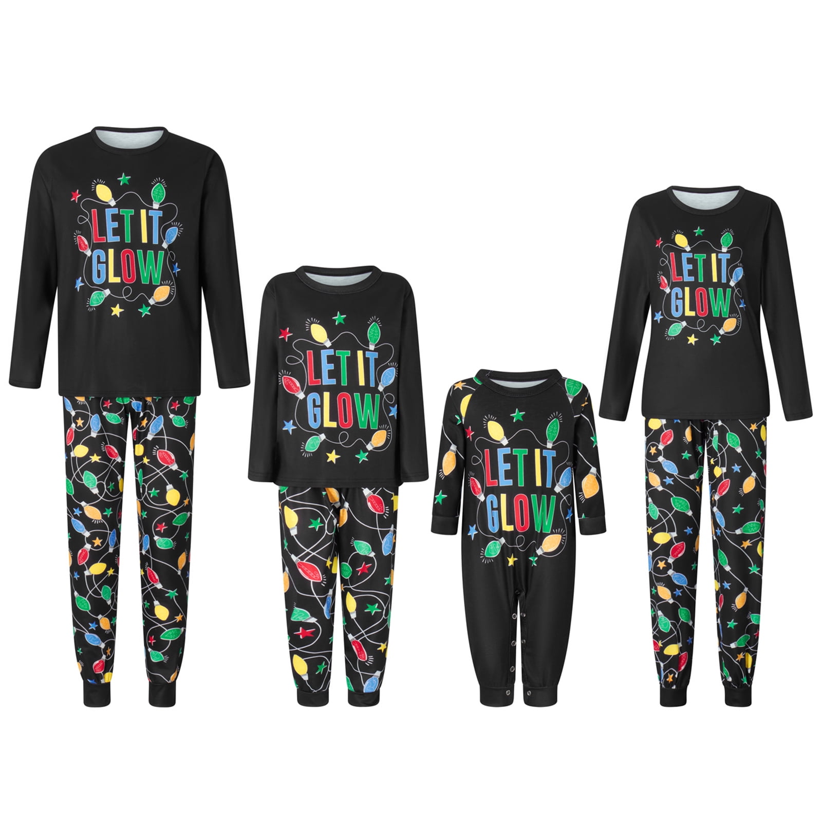 DuAnyozu Christmas Pajamas for Family Matching Xmas Christmas Pjs Set ...