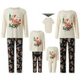thumbnail image 1 of DuAnyozu Christmas Pajamas for family, Sets Matching Pajamas Cute Reindeer Graphic Holiday Hooded Pajamas One Piece, 1 of 10