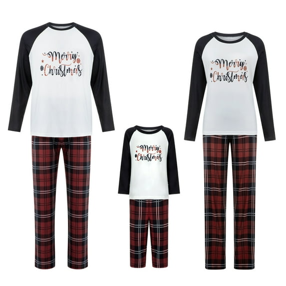 DuAnyozu Family Matching Pajama Sets Cute Polar Bear Sleepwear Christmas Clothes